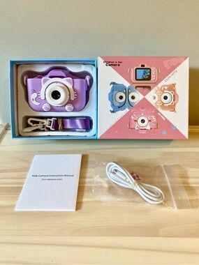 Kids Cute Cat Digital Camera - Purple